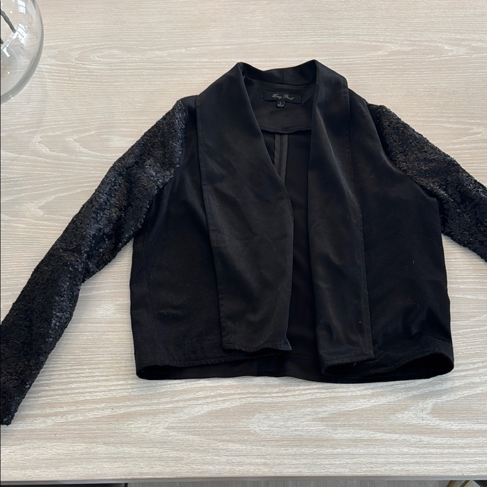 Honey Punch Black Blazer with Matte Finish